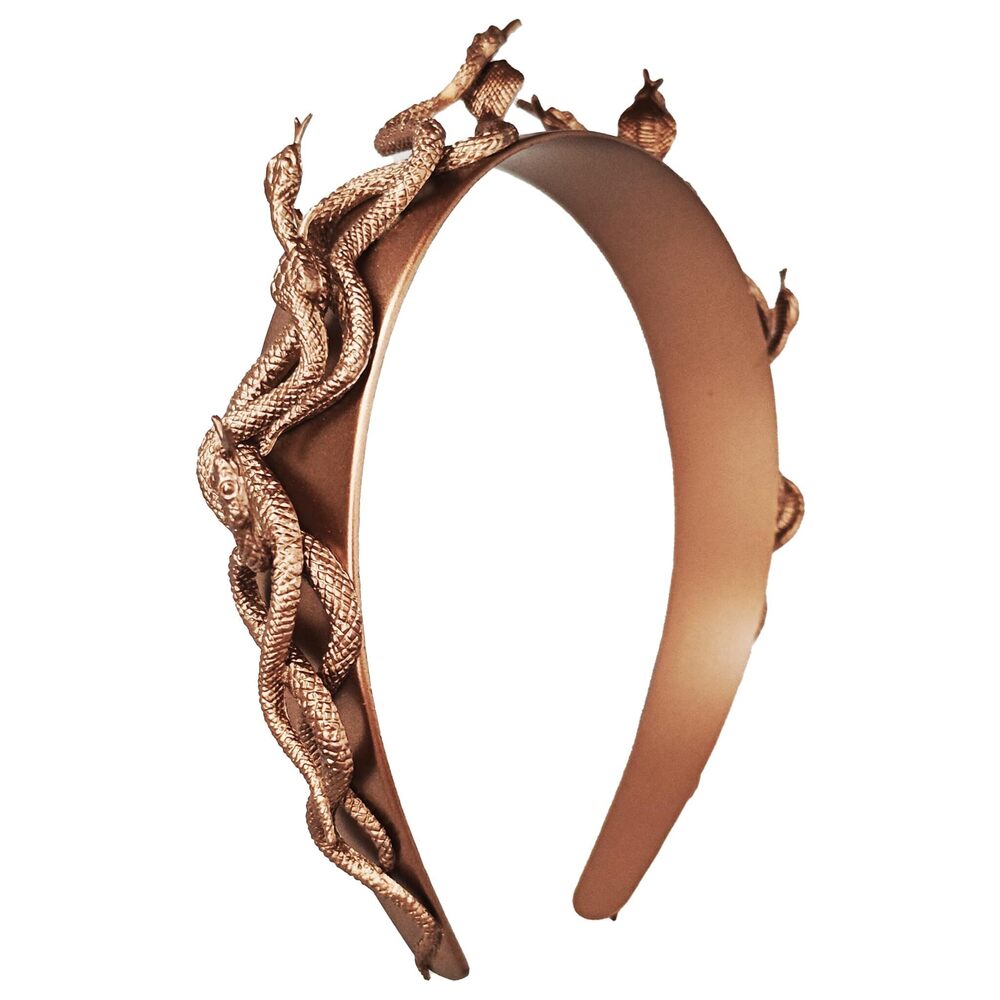 1369 Greek Medusa Snake Headband , Bronze Medusa Snake Headpiece, Medusa